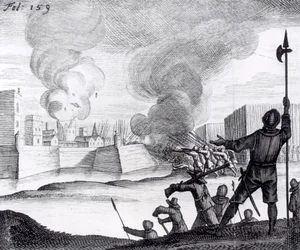 Oliver Cromwell Assedia Drogheda nel 1649-50